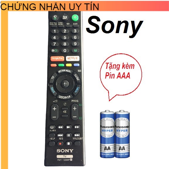 Điều khiển tivi Sony TZ300P hàng tốt . Remote từ xa từ xa tivi Sony TZ300P loại dài -tặng đôi pin AA