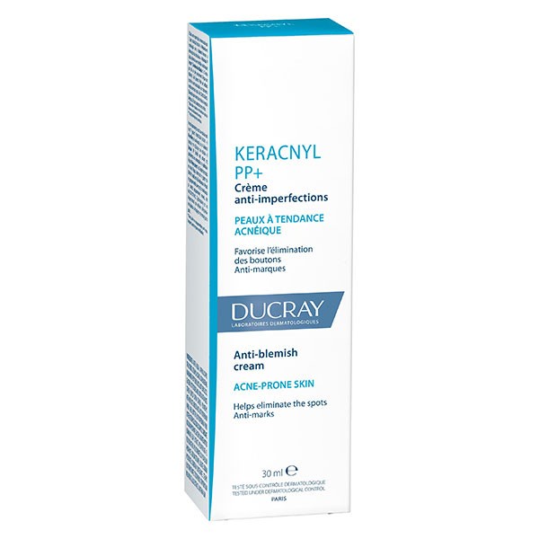 DUCRAY - Kem Dưỡng Giảm Mụn Viêm Mờ Thâm Ducray Keracnyl PP+ Anti- Blemish Soothing Cream 30ml
