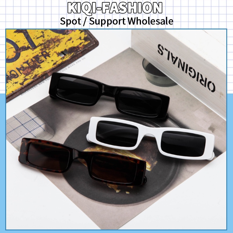 Kính Mát Gọng Vuông Nhỏ Hình Chữ Nhật Phong Cách Hip Hop Ulzzang Hàn Quốc Mới Cho Nam Và Nữ