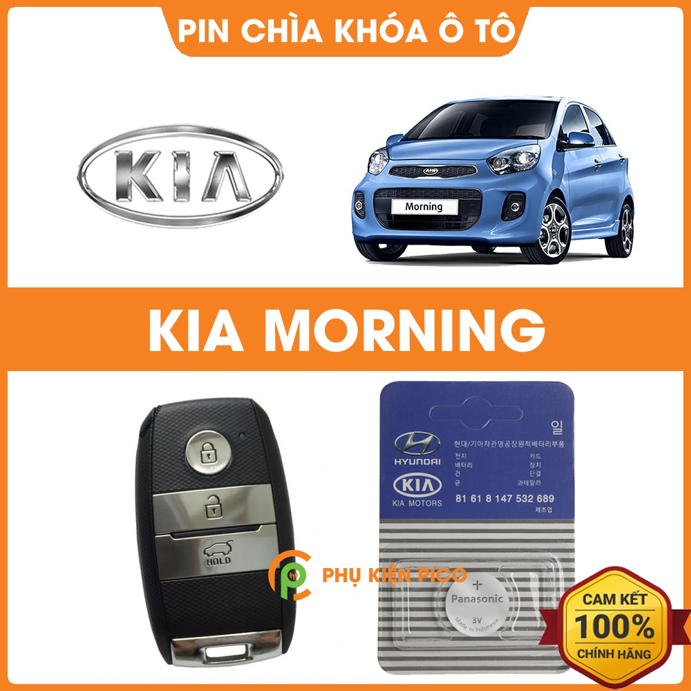 Pin chìa khóa ô tô KIA Morning chính hãng KIA sản xuất tại Indonesia 3V Panasonic