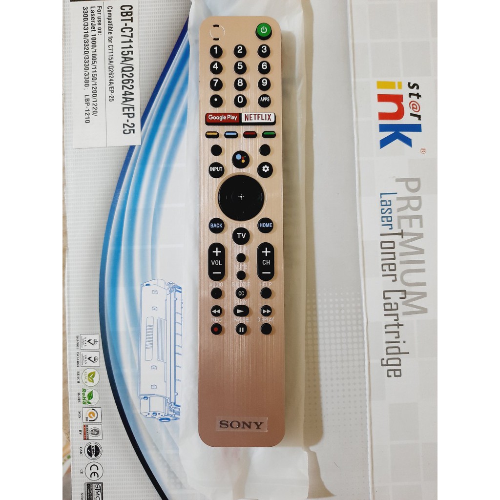 Remote Điều khiển tivi Sony giọng nói RMF-TX600U- Hàng mới logo Sony mạ bạc BH 6 tháng Tặng kèm Pin!!!