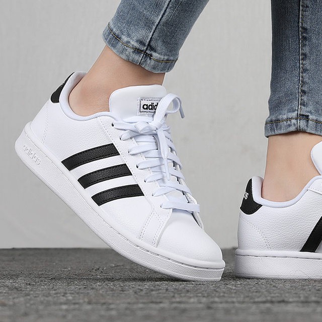 Giày Thể Thao Adidas Grand Court White Black FREESHIP Hàng Chính Hãng - Giày Sneaker Nam Nữ - Simple Sneaker [F36483]