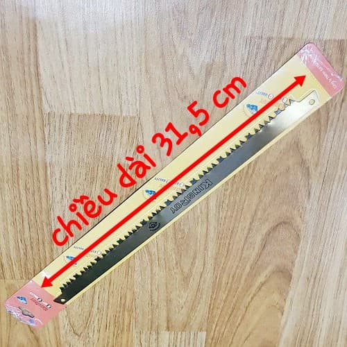 LƯỠI CƯA GỖ THƯA BP CHIỀU DÀI 31,5 CM GẮN CHO KHUNG CƯA LỌNG