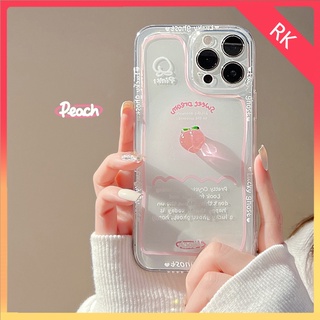 Ốp lưng iphone Ốp Điện Thoại Hình Quả Đào Ba Chiều Cho iPhone 7/7plus/8/8plus/x/xr/xs/11/12/13/pro/max/plus/promax RK CASE-III