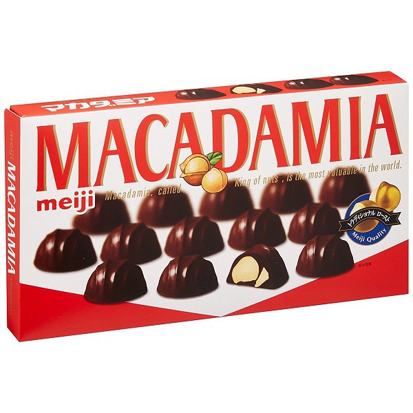 Kẹo socola Macadamia Meiji 63g - Hàng nội địa Nhật