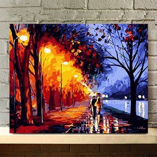 Tranh Sơn Dầu Số Hoá Tự Vẽ DIY - E114 40x50cm có khung