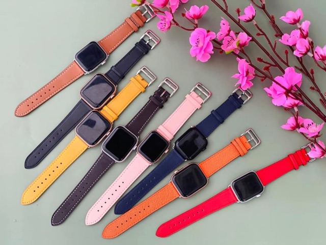 DÂY DA DÀNH CHO APPLE WATCH SERI 1/2/3/4/5 MÀU CỰC ĐẸP