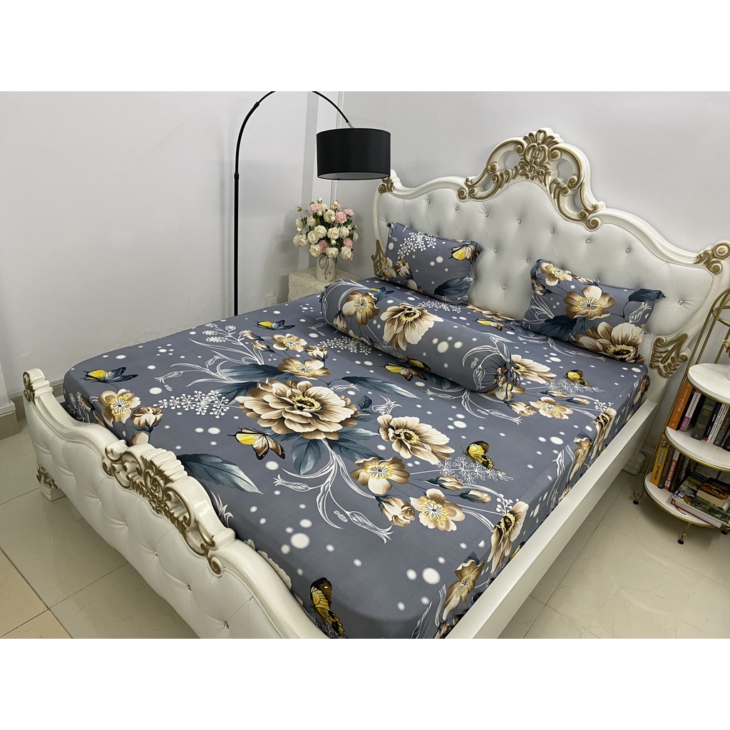 Bộ Drap Thun Hàn Quốc Mát Lạnh { 4 món } nhiều mẫu