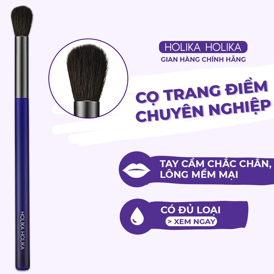 Cọ tán phấn trang điểm chuyên nghiệp Hàn Quốc Holika Holika Magic Tool Cheek Brush tinh tế tạo điểm nhấn 15,3x1,5cm