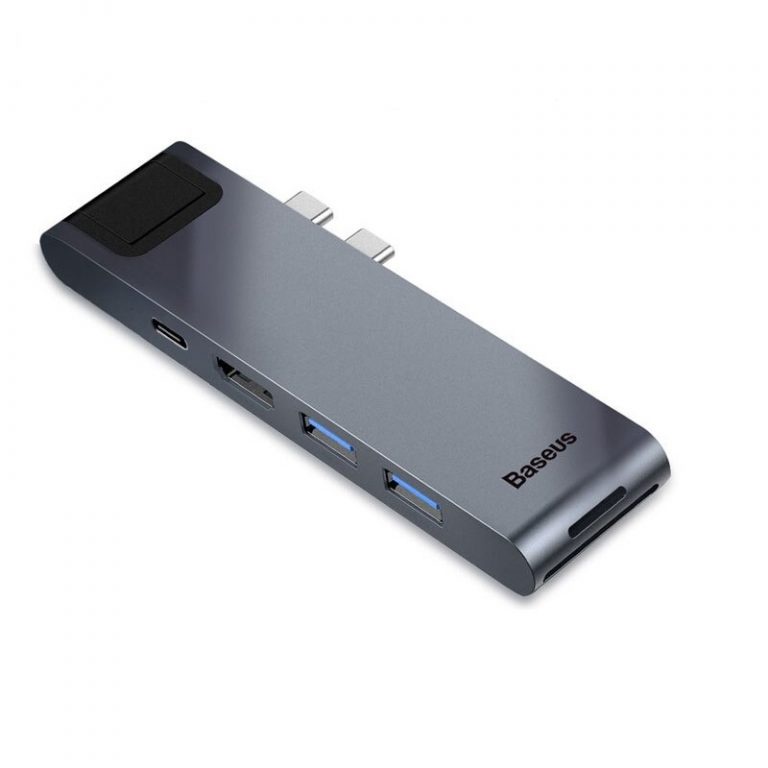Baseus -BaseusMall VN Hub chuyển Baseus Thunderbolt C Pro 7 in 1 Smart Hub cho  Pro 2016/ 2017/ 2018