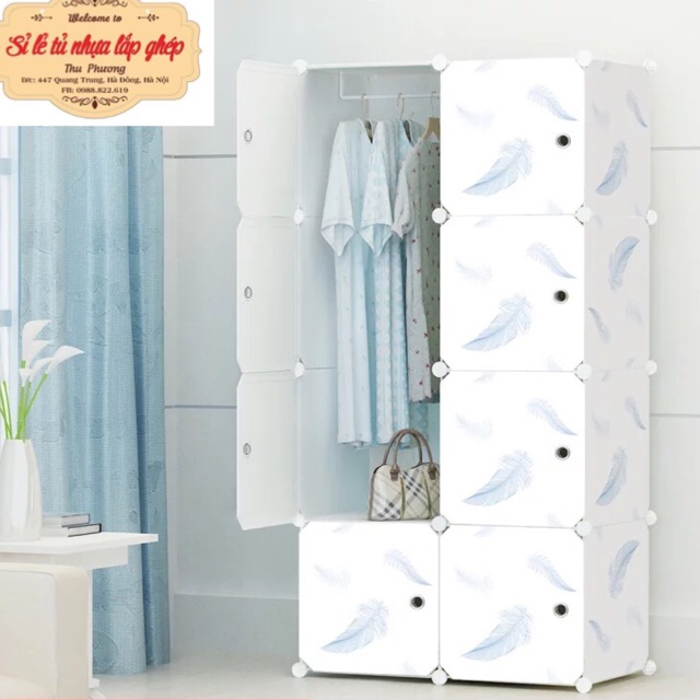 🍃SỈ- TỦ QUẦN ÁO- TỦ 8 Ô LẮP GHÉP ĐA NĂNG. TẶNG KÈM 1 TREO ĐỒ. CHỌN MẪU YÊU THÍCH
