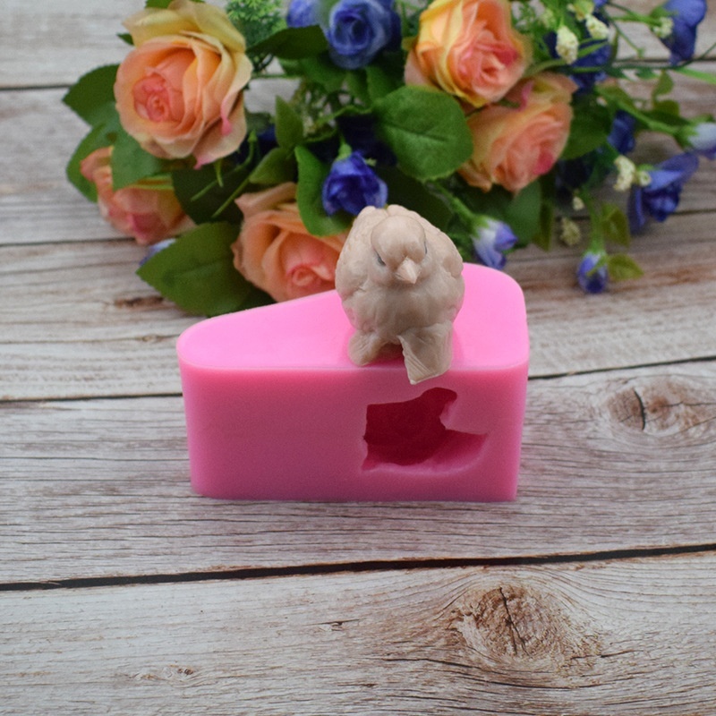 Khuôn Silicon Làm Bánh / Xà Phòng Hình Chim Bồ Câu 3d