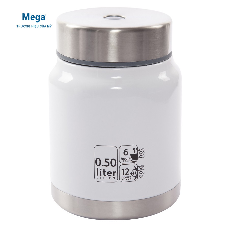 Bình inox giữ nhiệt đựng thức ăn MEGA 500ml - SSF050GLPBWB