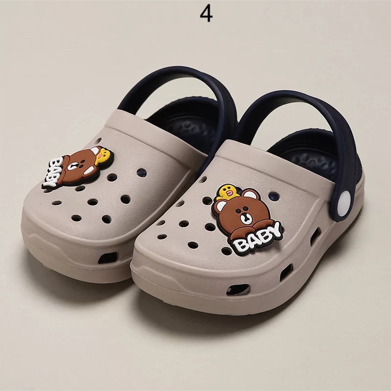 Dép sục bé trai, bé gái êm mềm tặng kèm 2 sticker
