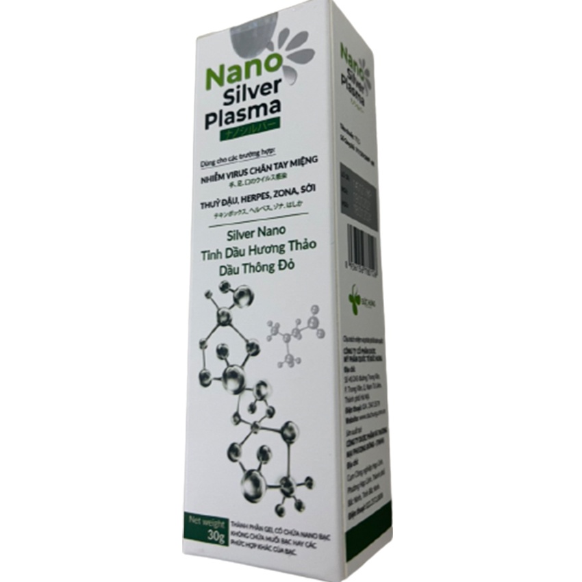 Nano Silver Plasma (hộp 30 gram)  - Hỗ trợ làm sạch cũng như kháng khuẩn , Cvspharmacy