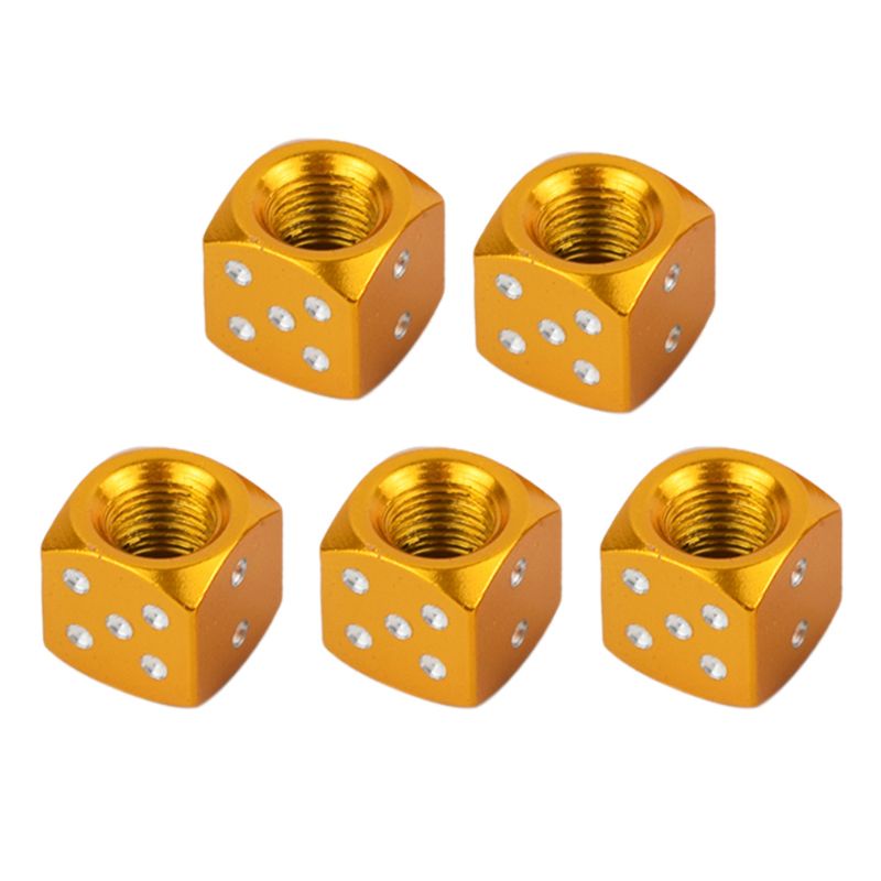 Bộ 5 Nắp Van Bánh Xe Hơi / Xe Tải / Xe Máy Hình Dạng Độc Đáo