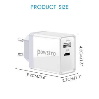 Bộ sạc nhanh 30W 2 cổng USB Type-C PD