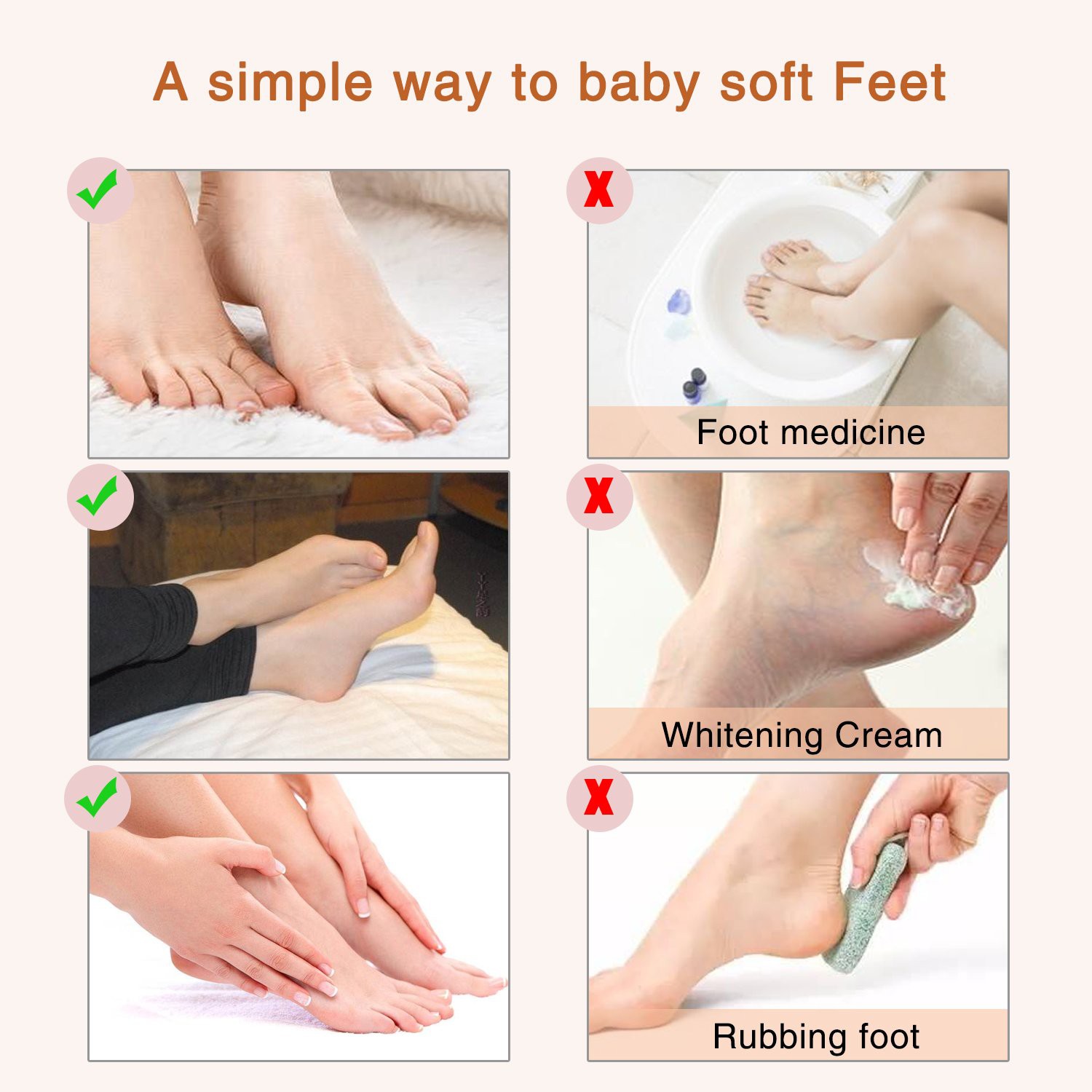 [On Sale]Aliver 2 Pcs Baby Foot Peel Mask ,Exfoliator Peel Off Calluses Dead Skin Callus Remover,Baby Soft Smooth Contact Feet