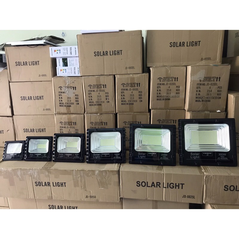 Đèn Năng Lượng Mặt Trời JinDian JD-8840L Công Suất 40W -Mẫu Mới 2020, Khung Nhôm nguyên khối