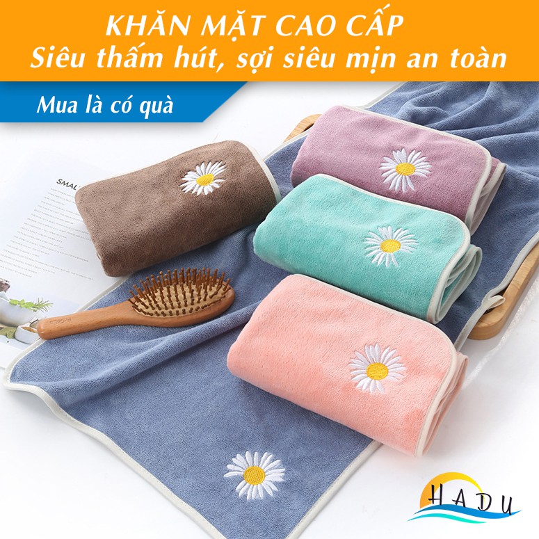 [FLASH SALE 3 NGÀY] Khăn tắm cao cấp HADU 35*75cm sợi siêu mịn siêu thấm an toàn cho da