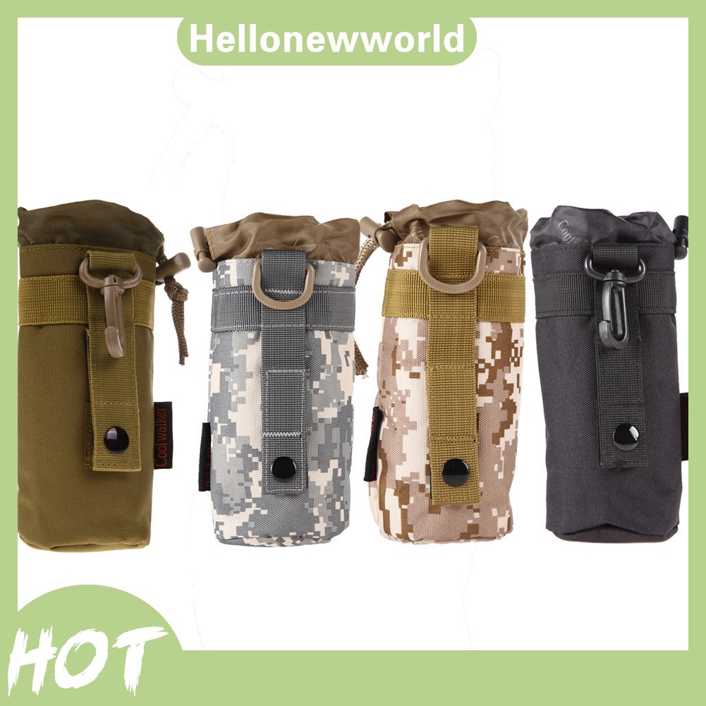 Outdoor Tactical Military Molle Water Bottle Bag Kettle Pouch Holder