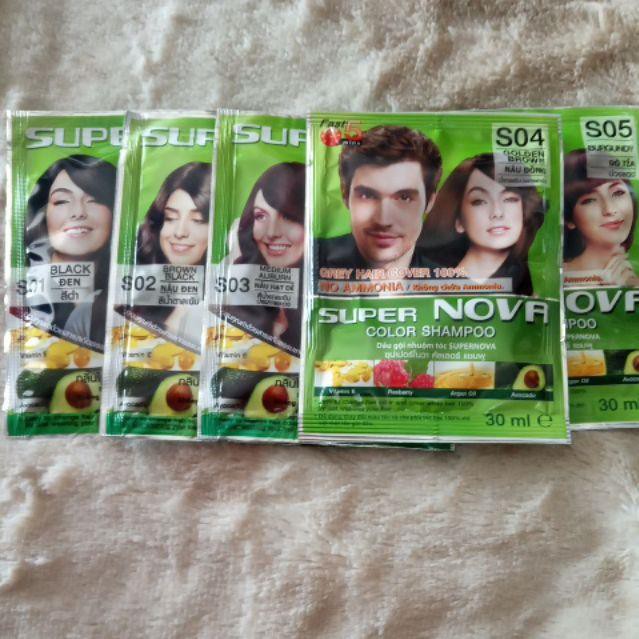 Dầu gội nhuộm tóc Super Nova