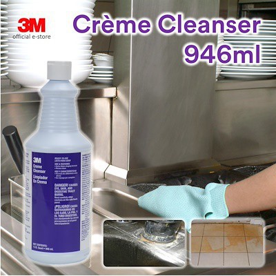Chai tẩy cặn canxi, xà phòng, rỉ sắt đồ đạc trong phòng tắm và bề mặt gốm sứ 3M Creme Cleaner