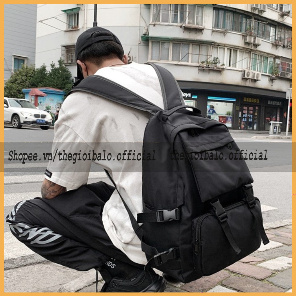 [HÀNG DÀY] Balo cặp ulzzang basic nữ thời trang đi học đi chơi du lịch đựng vừa laptop canvas CHỐNG NƯỚC | thegioibalo