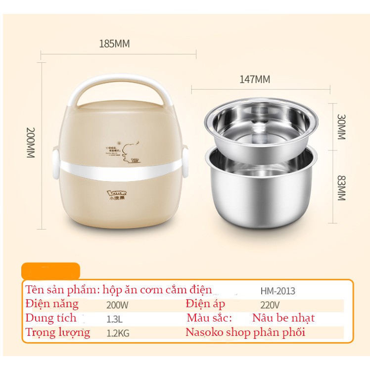 Cặp lồng làm nóng Lotor cho cá nhân | BigBuy360 - bigbuy360.vn