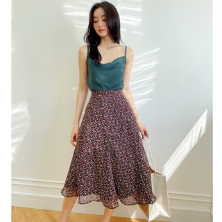 Olv - chân váy dahlia black skirt