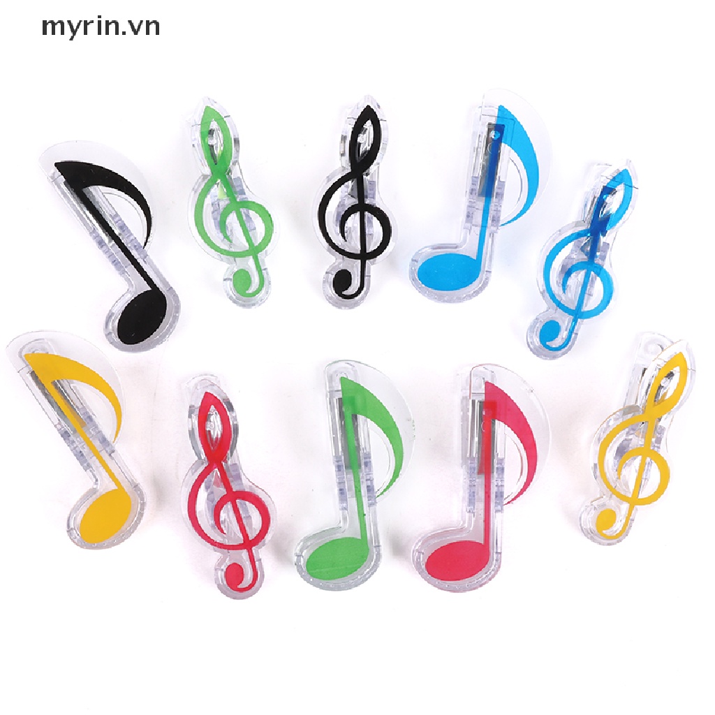 Set 5 Kẹp Giấy Mini Hình Nốt Nhạc Xinh Xắn
