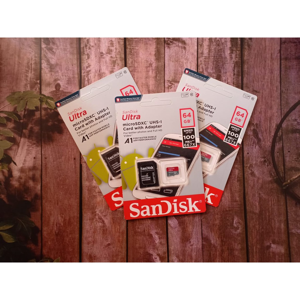 Thẻ Nhớ Sandisk 64gb Class 10 (mua 2 Tặng 1)