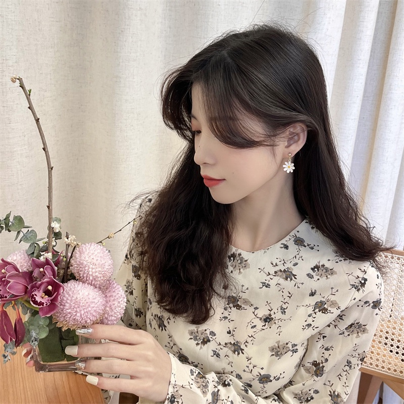 Bông Tai Mạ Bạc 925 Hình Hoa Cúc Nhỏ 2022 Thời Trang Xuân Hè Phong Cách Mới Cho Nữ