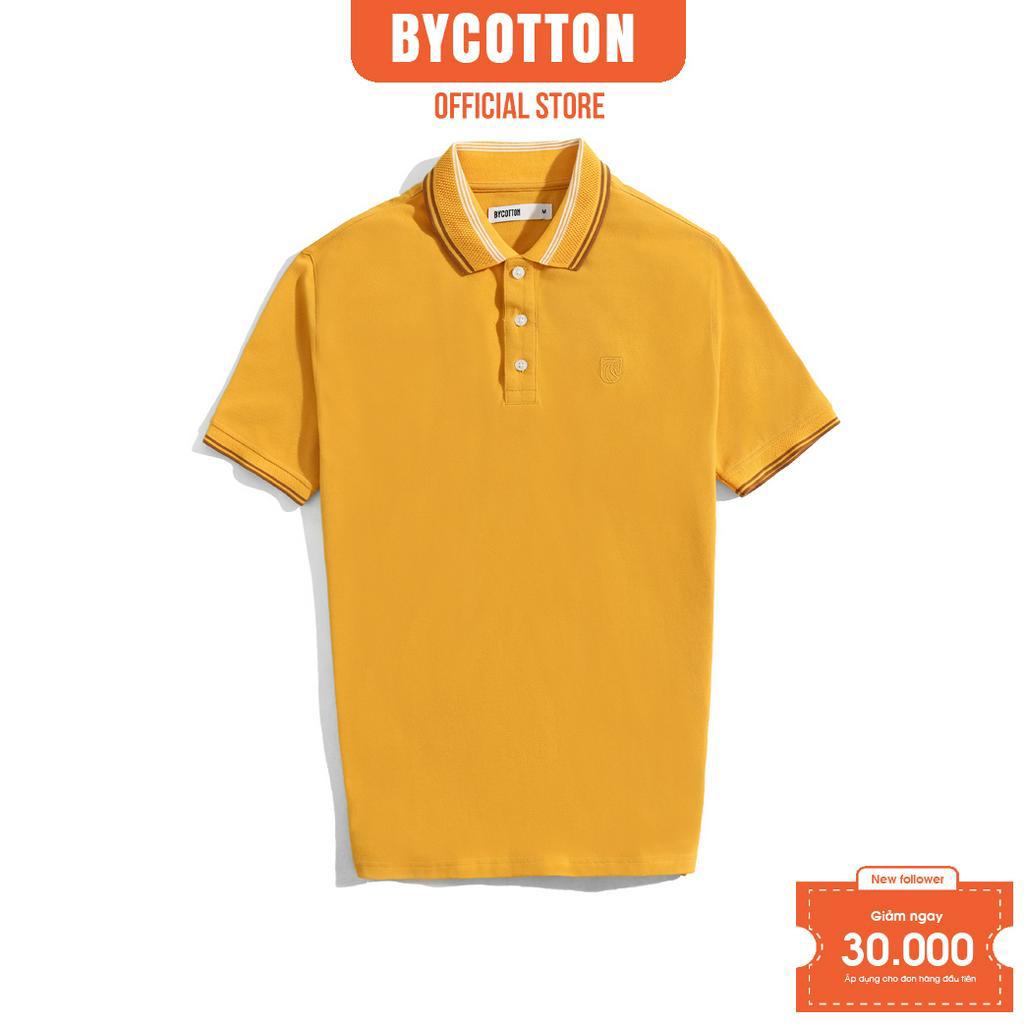 Áo Polo Nam Cao Cấp Có Cổ BY COTTON Có Cổ Vàng Bo Tổ Ong