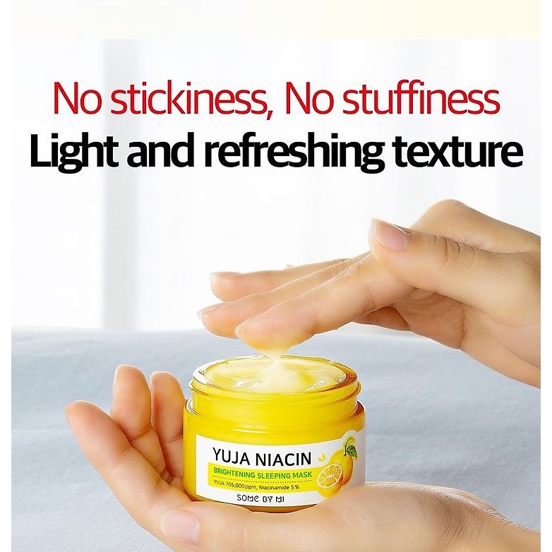 Combo Kem + Mặt Nạ Ngủ Dưỡng Ẩm, Dưỡng Da Trắng Sáng Some By Mi Yuja Niacin Brightening (Kem + Mặt nạ Ngủ)