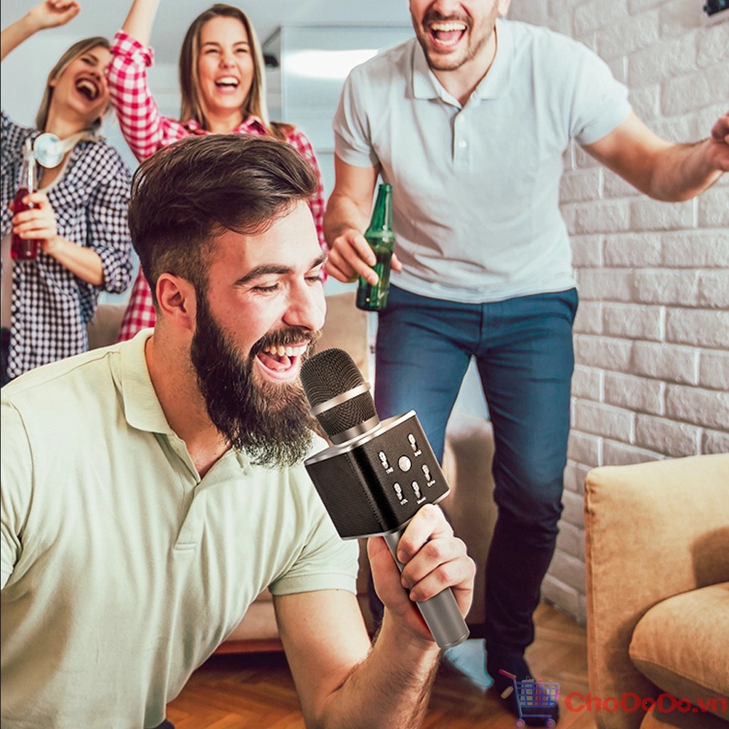 Mic Karaoke Bluetooth Tosing Q9 Có Đèn LED ✔️Giá Rẻ✔️Có Đèn LED✔️Hát Cực Hay