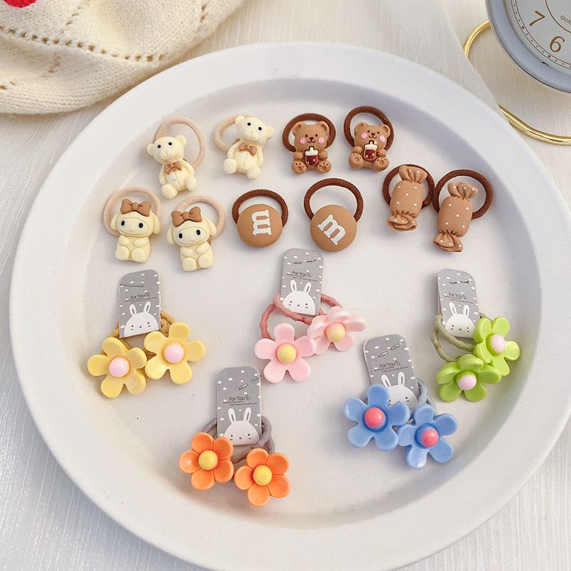 Set 10 buộc tóc dễ thương cho bé