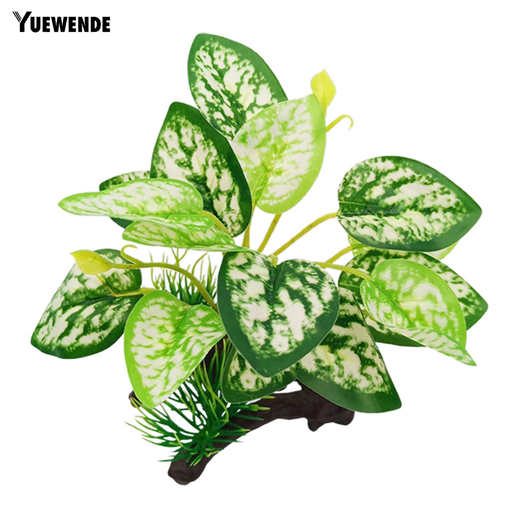 Yue.z Lá Táo Giả Bằng Gỗ Không Ô Nhiễm Trang Trí Bể Cá