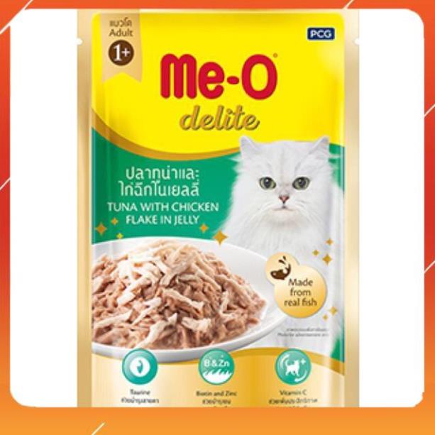 Pate cho mèo - Thức Ăn Dinh Dưỡng Pate Cho Mèo Me-O Delite Gói 70g