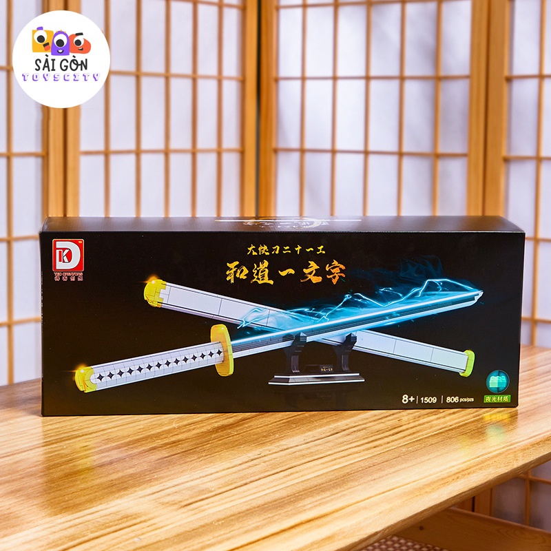 Đồ Chơi Lắp Ráp Mô Hình Thanh Kiếm KATANA Wado Ichimonj Dạ Quang Của Zoro Trong Đảo Hải Tặc DK1509 Với 806 PCS