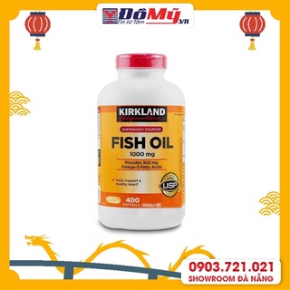 Dầu cá Kirkland Signature™ Omega-3 Fish oil 400 Viên nhập từ Mỹ