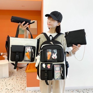 Combo túi 4 món - balo 4 món - balo chống nước ulzzang