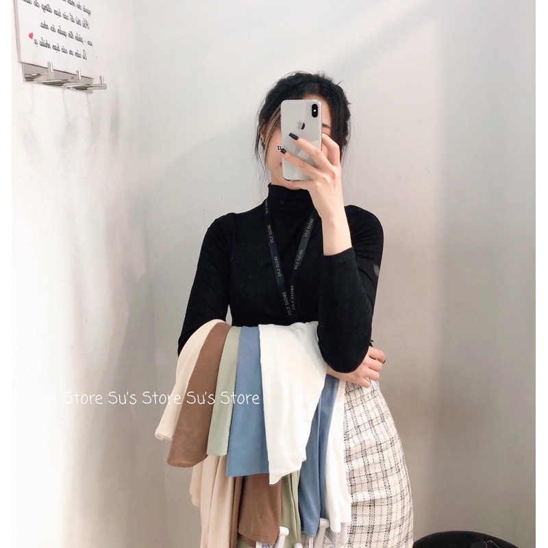 Áo giữ nhiệt cổ leo (có loại lót bông) A1106 và A2074 SUSTORE