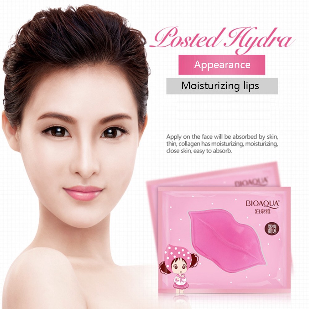 (hàng Mới Về) Mặt Nạ Môi Collagen Dưỡng Ẩm Và Làm Mờ Đường Vân Môi Bioaqua