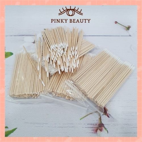 Tăm Tháo Mi, Nối Mi Bông Tăm Vệ Sinh Mi Pinky Beauty Đầu Nhỏ Đa Năng, Tiện Dụng