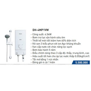 Máy nước nóng Panasonic DH-4MP1VW