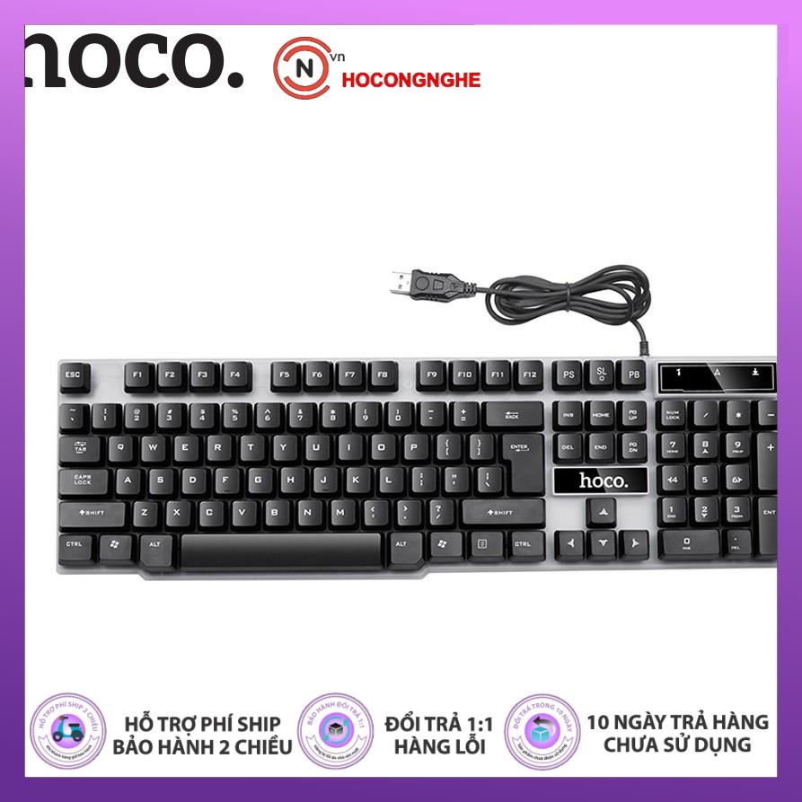 CHÍNH HÃNG  Bộ bàn phím máy tính chuột máy tính có dây, bàn phím gaming, chuột gaming, chuột Hoco GM11 có LED - CCN