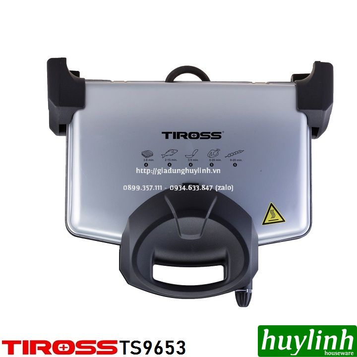 [Mã ELHAMS5 giảm 6% đơn 300K] Kẹp - vỉ nướng điện đa năng Tiross TS9653 - 1600W - Thổ Nhĩ Kỳ