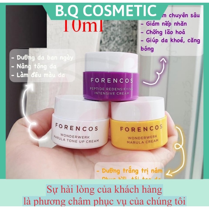 (Mini) Kem dưỡng Forencos Trắng, Vàng, Tím , Sét Trắng + Vàng