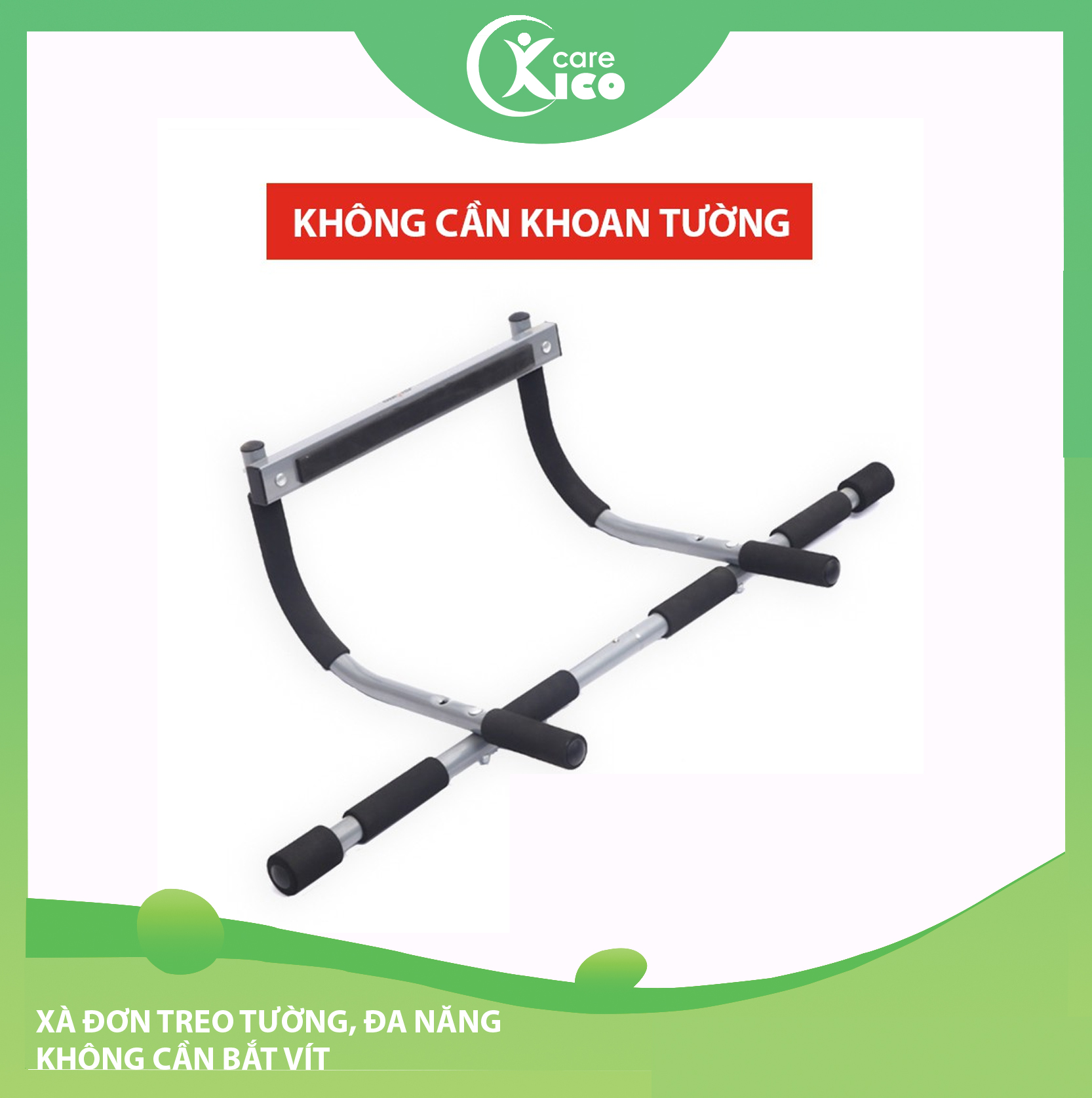 Xà đơn treo tường, đa năng không cần bắt vít KICO